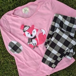 Cute Winter Fox PJ Set